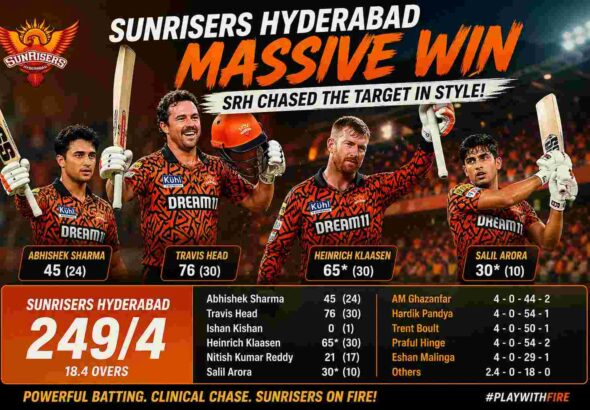 Sunrisers Hyderabad match win chase