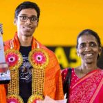 Prajwaland chess victory with mother