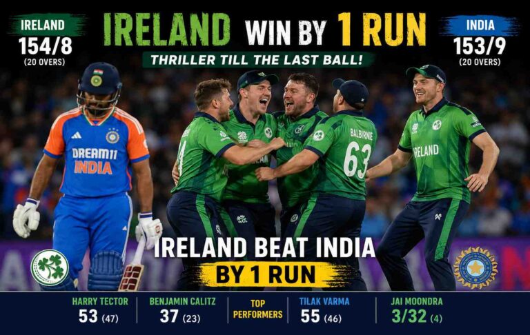 India vs Ireland T20 result