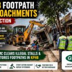 KPHB Footpath Encroachments GHMC