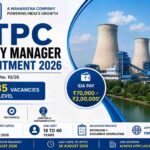 NTPC Deputy Manager Recruitment 2026 banner showing 135 E4 vacancies, salary, eligibility, and online application dates.